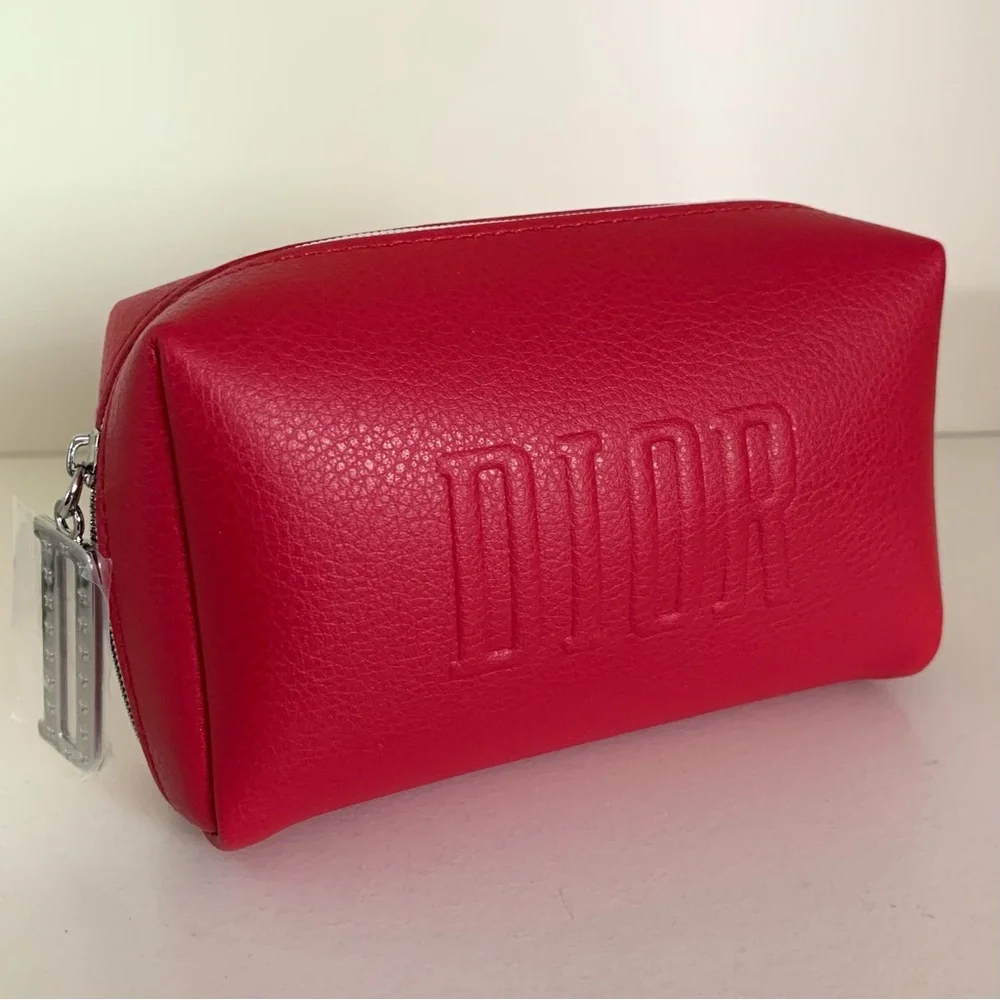 Dior red zippy Pouch